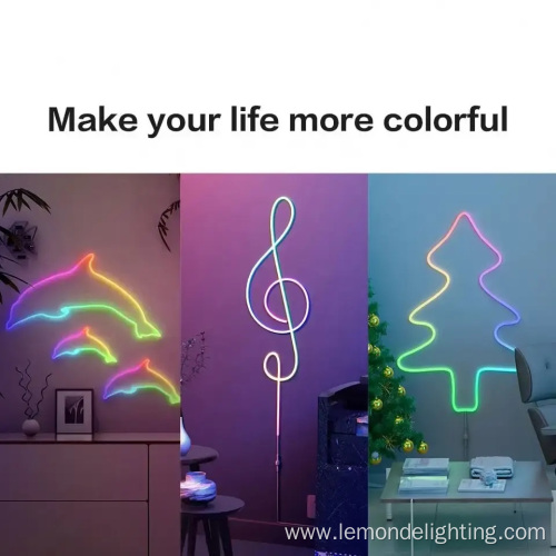 Neon Led Lights Flexible Soft Strip for Bedroom